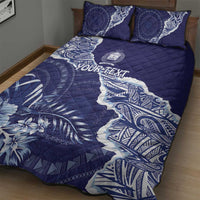 Fiji Queen Victoria School Personalised Quilt Bed Set Masi Tapa Torn Style LT7 - Polynesian Pride