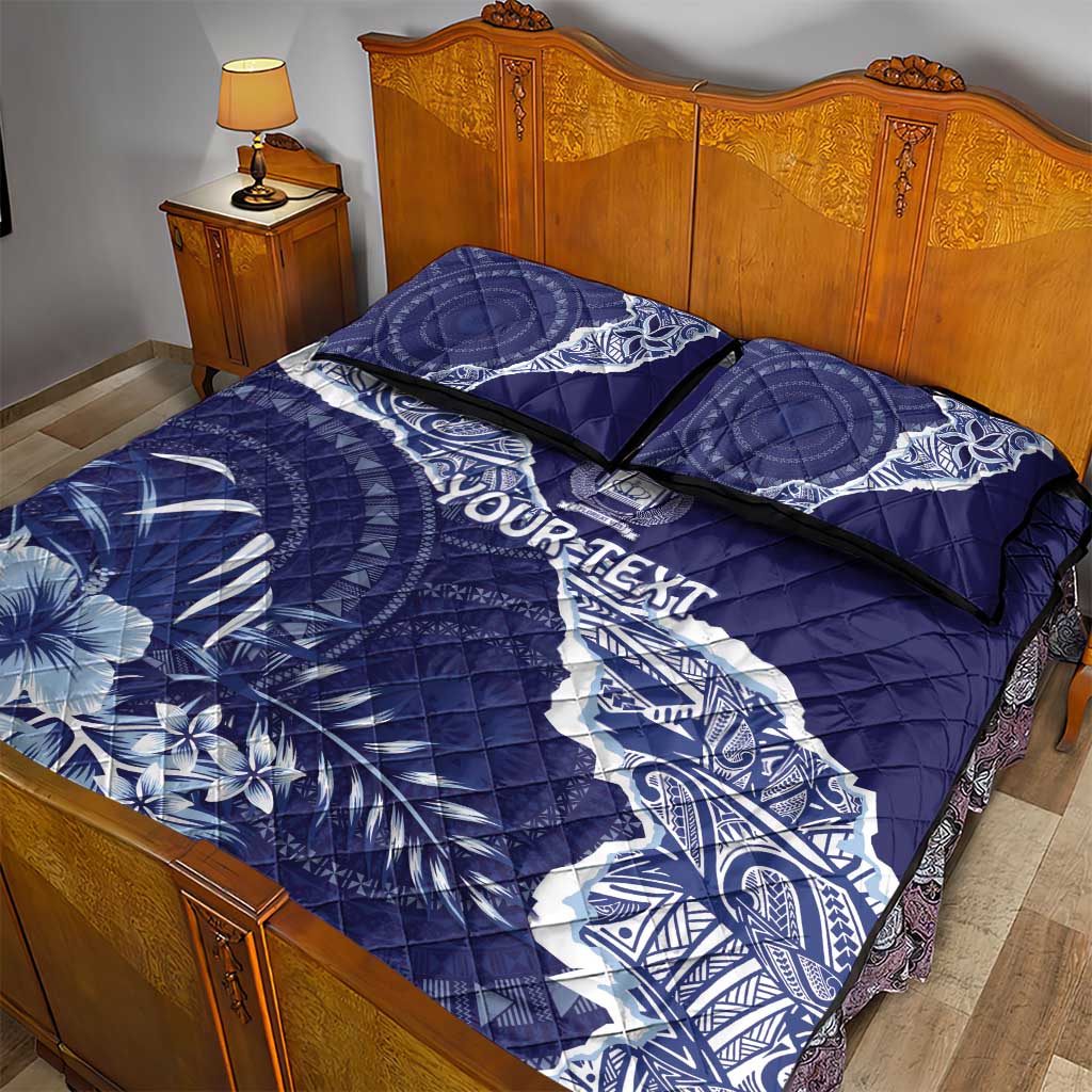 Fiji Queen Victoria School Personalised Quilt Bed Set Masi Tapa Torn Style LT7 - Polynesian Pride