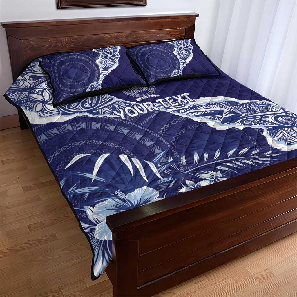 Fiji Queen Victoria School Personalised Quilt Bed Set Masi Tapa Torn Style LT7 - Polynesian Pride