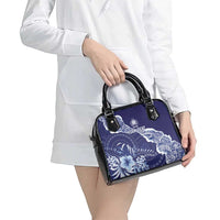 Fiji Queen Victoria School Personalised Shoulder Handbag Masi Tapa Torn Style