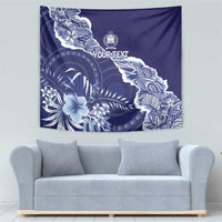 Fiji Queen Victoria School Personalised Tapestry Masi Tapa Torn Style LT7 - Polynesian Pride