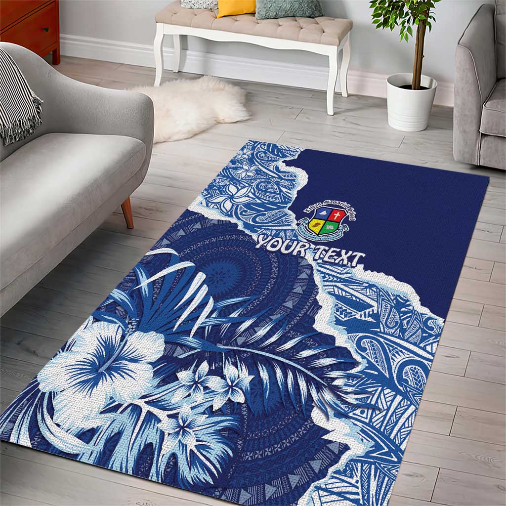 Fiji Lelean Memorial School Personalised Area Rug Korodredre Davuilevu Masi Mix Style LT7 - Polynesian Pride