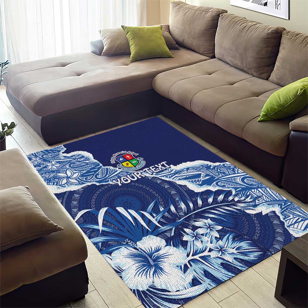 Fiji Lelean Memorial School Personalised Area Rug Korodredre Davuilevu Masi Mix Style LT7 - Polynesian Pride