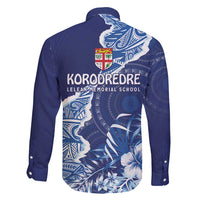 Fiji Lelean Memorial School Personalised Family Matching Long Sleeve Bodycon Dress and Hawaiian Shirt Korodredre Davuilevu Masi Mix Style