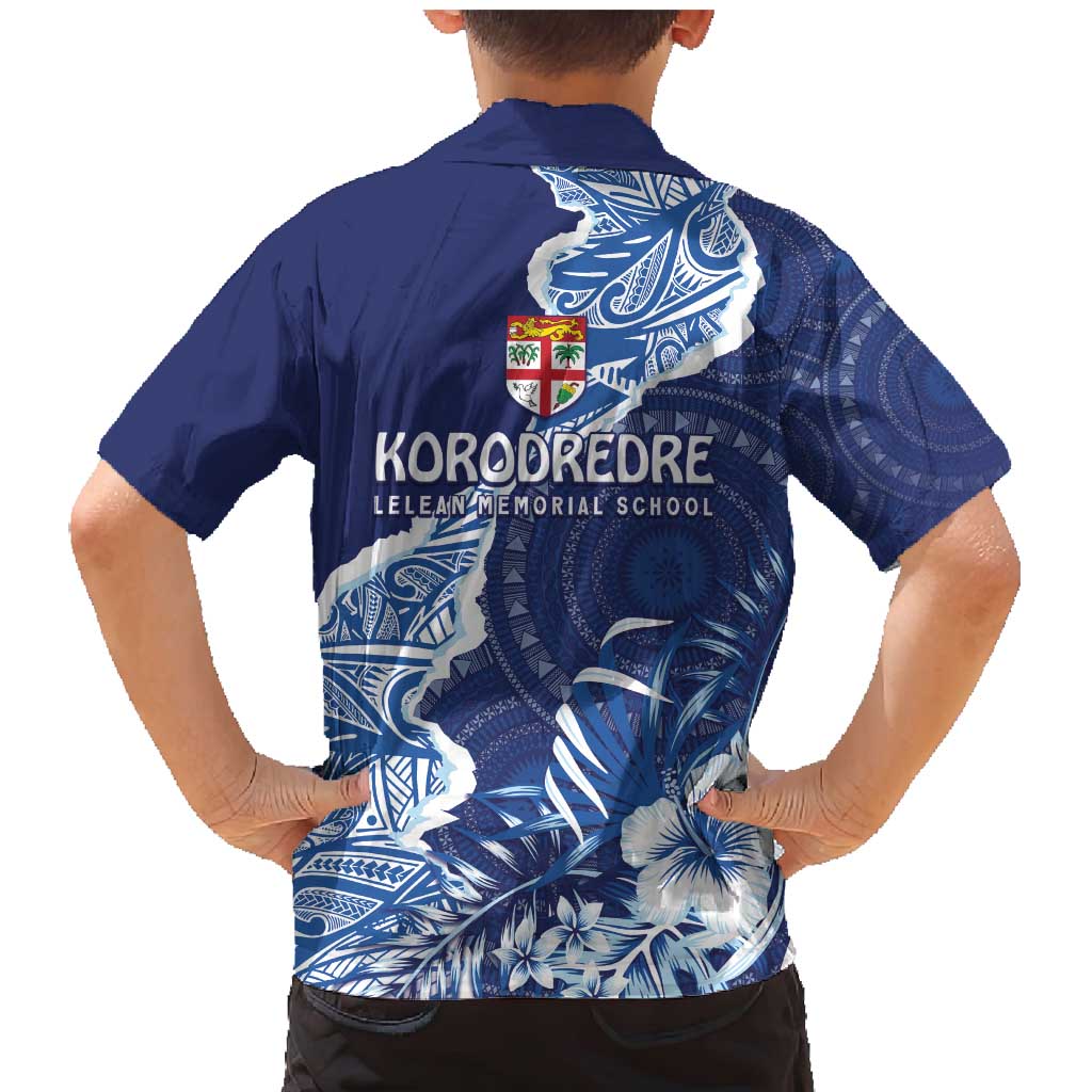 Fiji Lelean Memorial School Personalised Family Matching Mermaid Dress and Hawaiian Shirt Korodredre Davuilevu Masi Mix Style