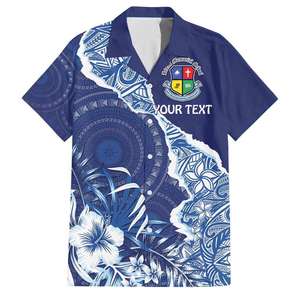 Fiji Lelean Memorial School Personalised Family Matching Summer Maxi Dress and Hawaiian Shirt Korodredre Davuilevu Masi Mix Style
