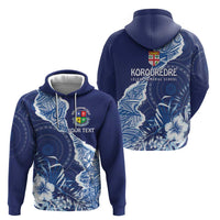 Fiji Lelean Memorial School Personalised Zip Hoodie Korodredre Davuilevu Masi Mix Style