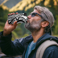 Kia Orana Cook Islands 4 in 1 Can Cooler Tumbler Kerekere Plumeria Tropical Waves - Polynesian Pride