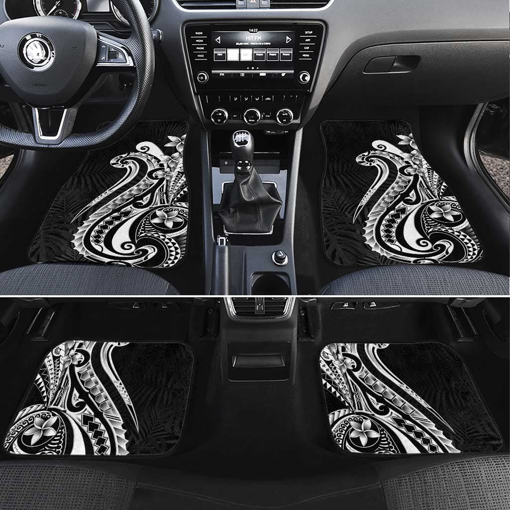Kia Orana Cook Islands Car Mats Kerekere Plumeria Tropical Waves - Polynesian Pride