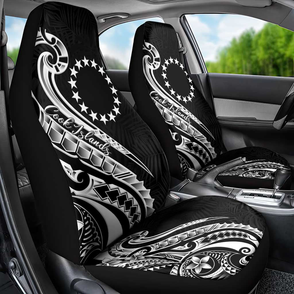 Kia Orana Cook Islands Car Seat Cover Kerekere Plumeria Tropical Waves - Polynesian Pride
