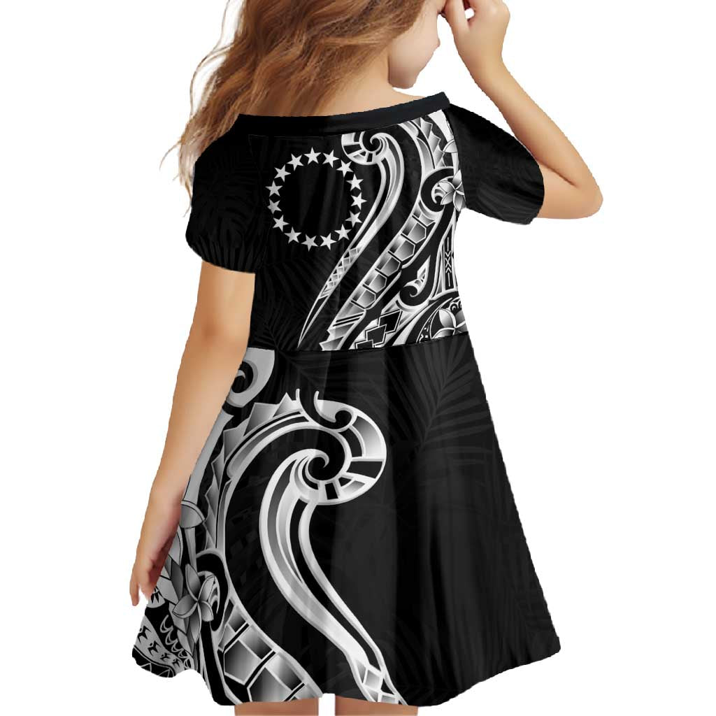 Kia Orana Cook Islands Family Matching Off Shoulder Maxi Dress and Hawaiian Shirt Kerekere Plumeria Tropical Waves - Polynesian Pride