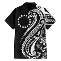 Kia Orana Cook Islands Family Matching Off Shoulder Maxi Dress and Hawaiian Shirt Kerekere Plumeria Tropical Waves - Polynesian Pride