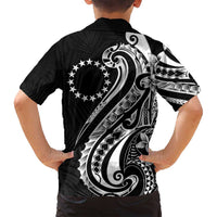 Kia Orana Cook Islands Family Matching Puletasi and Hawaiian Shirt Kerekere Plumeria Tropical Waves LT7 - Polynesian Pride
