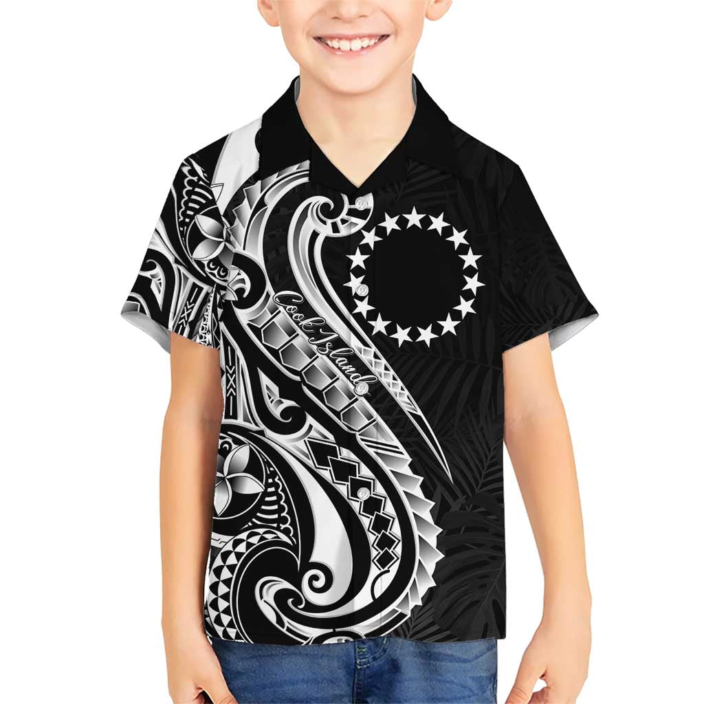 Kia Orana Cook Islands Family Matching Short Sleeve Bodycon Dress and Hawaiian Shirt Kerekere Plumeria Tropical Waves - Polynesian Pride
