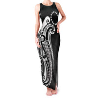 Kia Orana Cook Islands Family Matching Tank Maxi Dress and Hawaiian Shirt Kerekere Plumeria Tropical Waves - Polynesian Pride