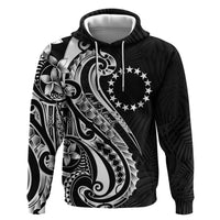 Kia Orana Cook Islands Hoodie Kerekere Plumeria Tropical Waves - Polynesian Pride