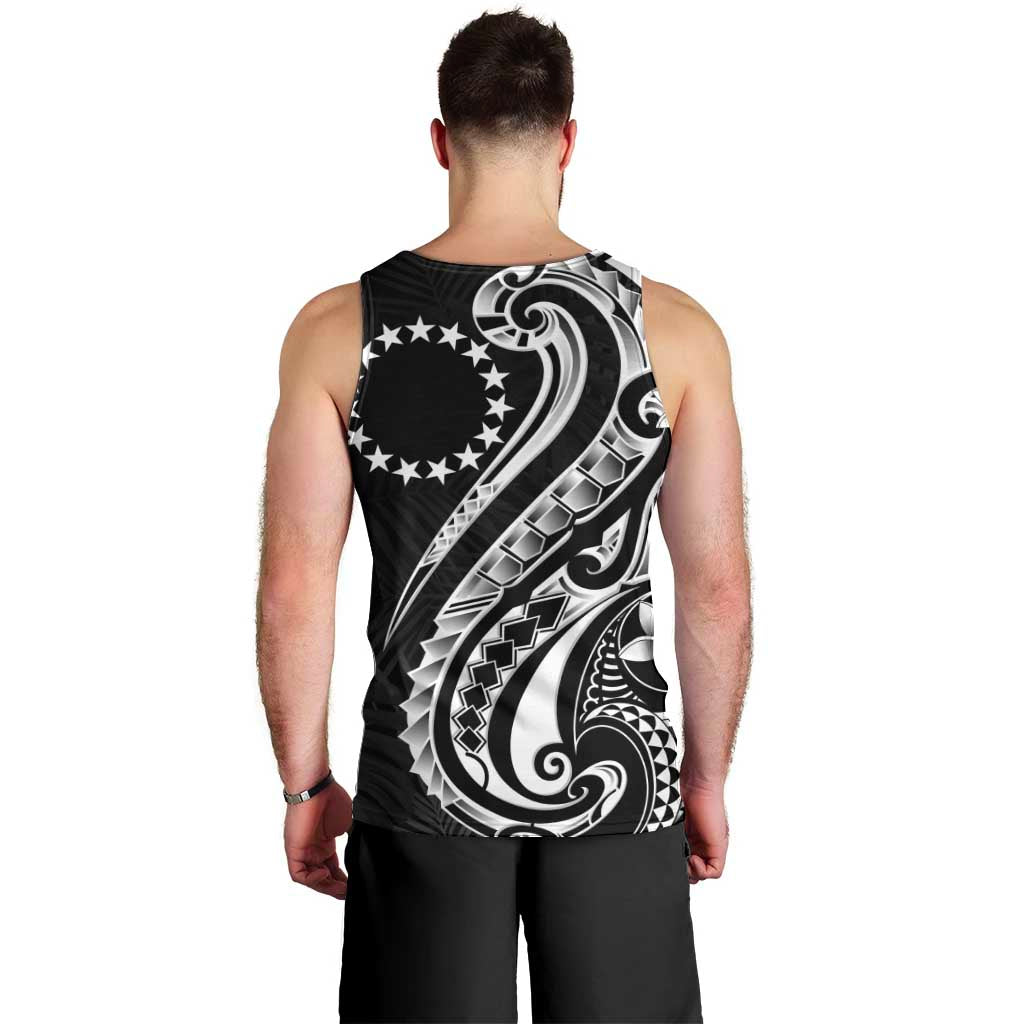Kia Orana Cook Islands Men Tank Top Kerekere Plumeria Tropical Waves - Polynesian Pride