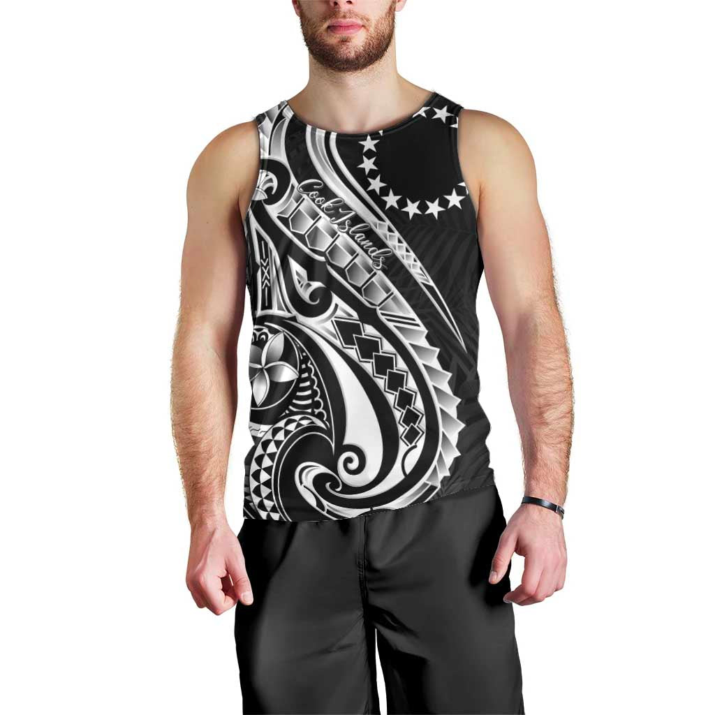 Kia Orana Cook Islands Men Tank Top Kerekere Plumeria Tropical Waves - Polynesian Pride