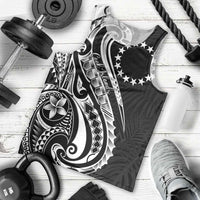 Kia Orana Cook Islands Men Tank Top Kerekere Plumeria Tropical Waves - Polynesian Pride