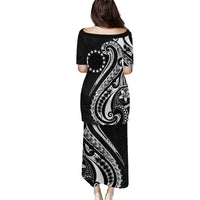 Kia Orana Cook Islands Puletasi Kerekere Plumeria Tropical Waves - Polynesian Pride