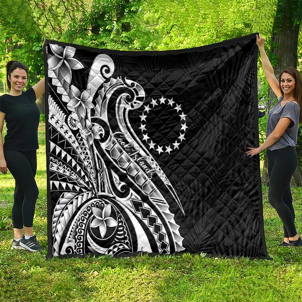 Kia Orana Cook Islands Quilt Kerekere Plumeria Tropical Waves - Polynesian Pride