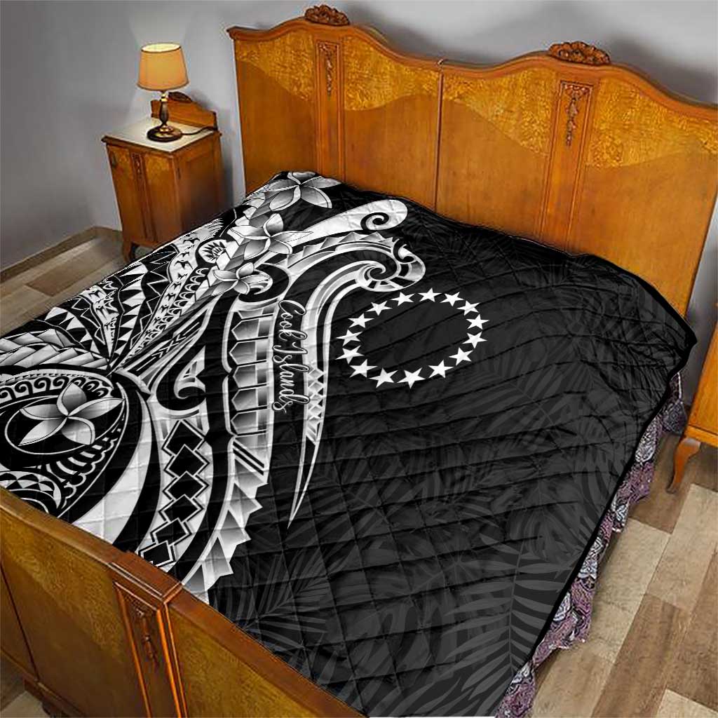 Kia Orana Cook Islands Quilt Kerekere Plumeria Tropical Waves - Polynesian Pride