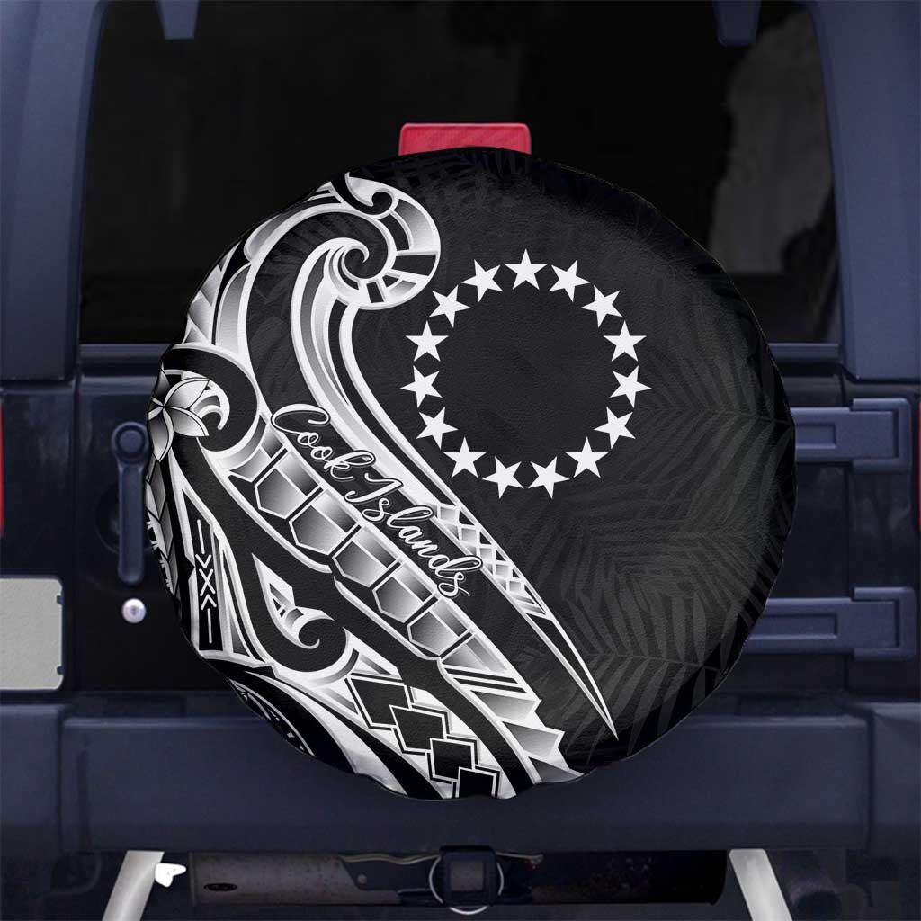 Kia Orana Cook Islands Spare Tire Cover Kerekere Plumeria Tropical Waves - Polynesian Pride