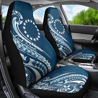 Kia Orana Cook Islands Car Seat Cover Auika Plumeria Tropical Waves - Polynesian Pride