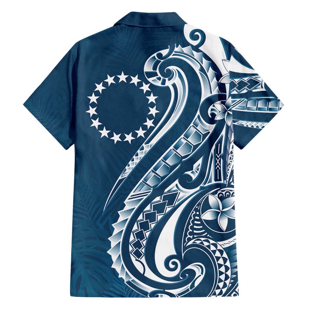 Kia Orana Cook Islands Family Matching Long Sleeve Bodycon Dress and Hawaiian Shirt Auika Plumeria Tropical Waves - Polynesian Pride