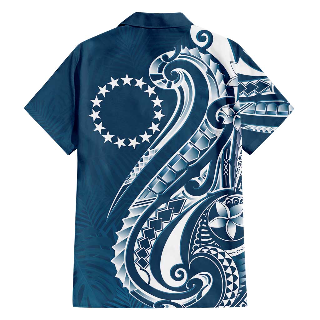 Kia Orana Cook Islands Hawaiian Shirt Auika Plumeria Tropical Waves - Polynesian Pride