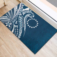Kia Orana Cook Islands Rubber Doormat Auika Plumeria Tropical Waves - Polynesian Pride