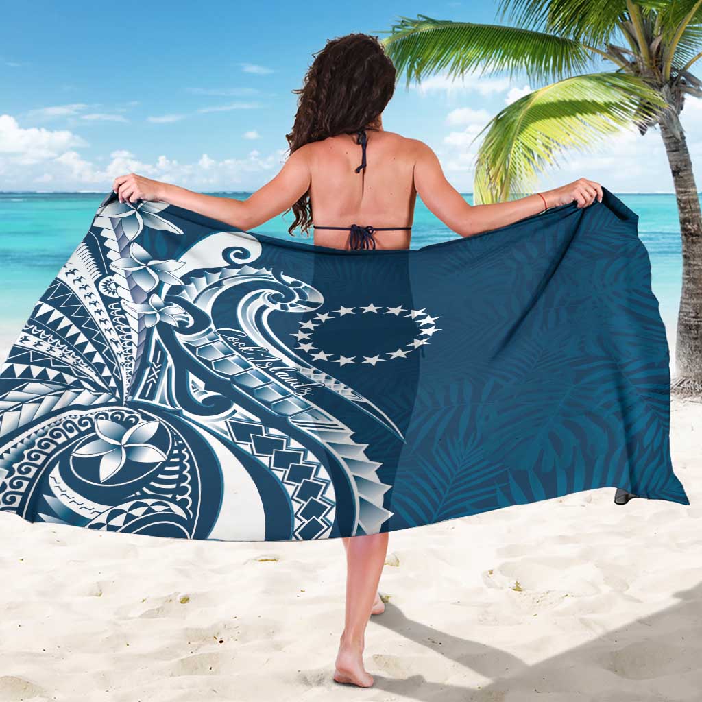 Kia Orana Cook Islands Sarong Auika Plumeria Tropical Waves - Polynesian Pride