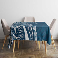 Kia Orana Cook Islands Tablecloth Auika Plumeria Tropical Waves - Polynesian Pride