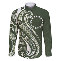 Kia Orana Cook Islands Family Matching Tank Maxi Dress and Hawaiian Shirt Matie Plumeria Tropical Waves - Polynesian Pride