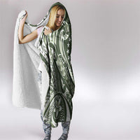 Kia Orana Cook Islands Hooded Blanket Matie Plumeria Tropical Waves - Polynesian Pride