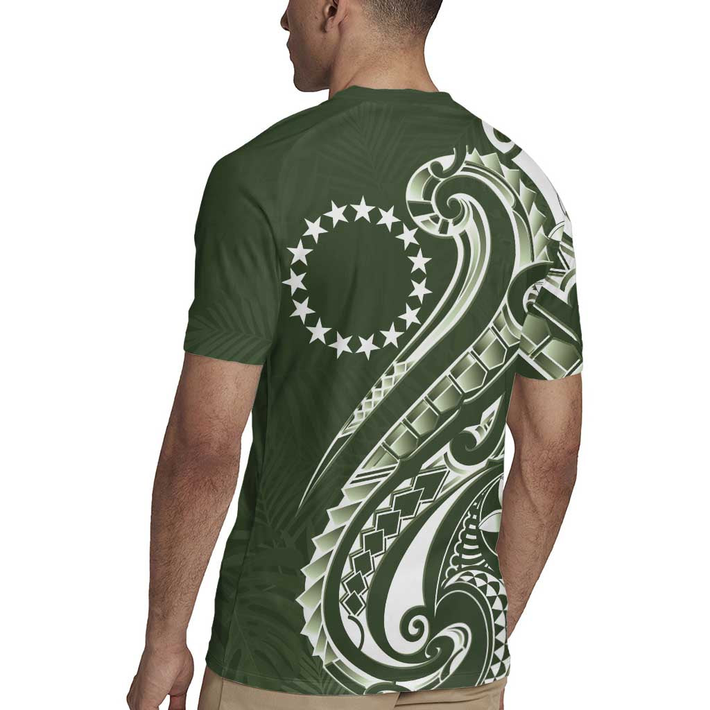 Kia Orana Cook Islands Rugby Jersey Matie Plumeria Tropical Waves - Polynesian Pride