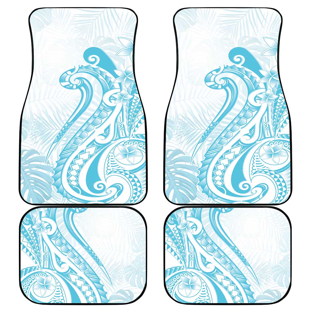 Kia Orana Cook Islands Car Mats Moana Plumeria Tropical Waves - Polynesian Pride