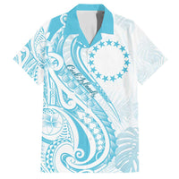Kia Orana Cook Islands Family Matching Long Sleeve Bodycon Dress and Hawaiian Shirt Moana Plumeria Tropical Waves - Polynesian Pride