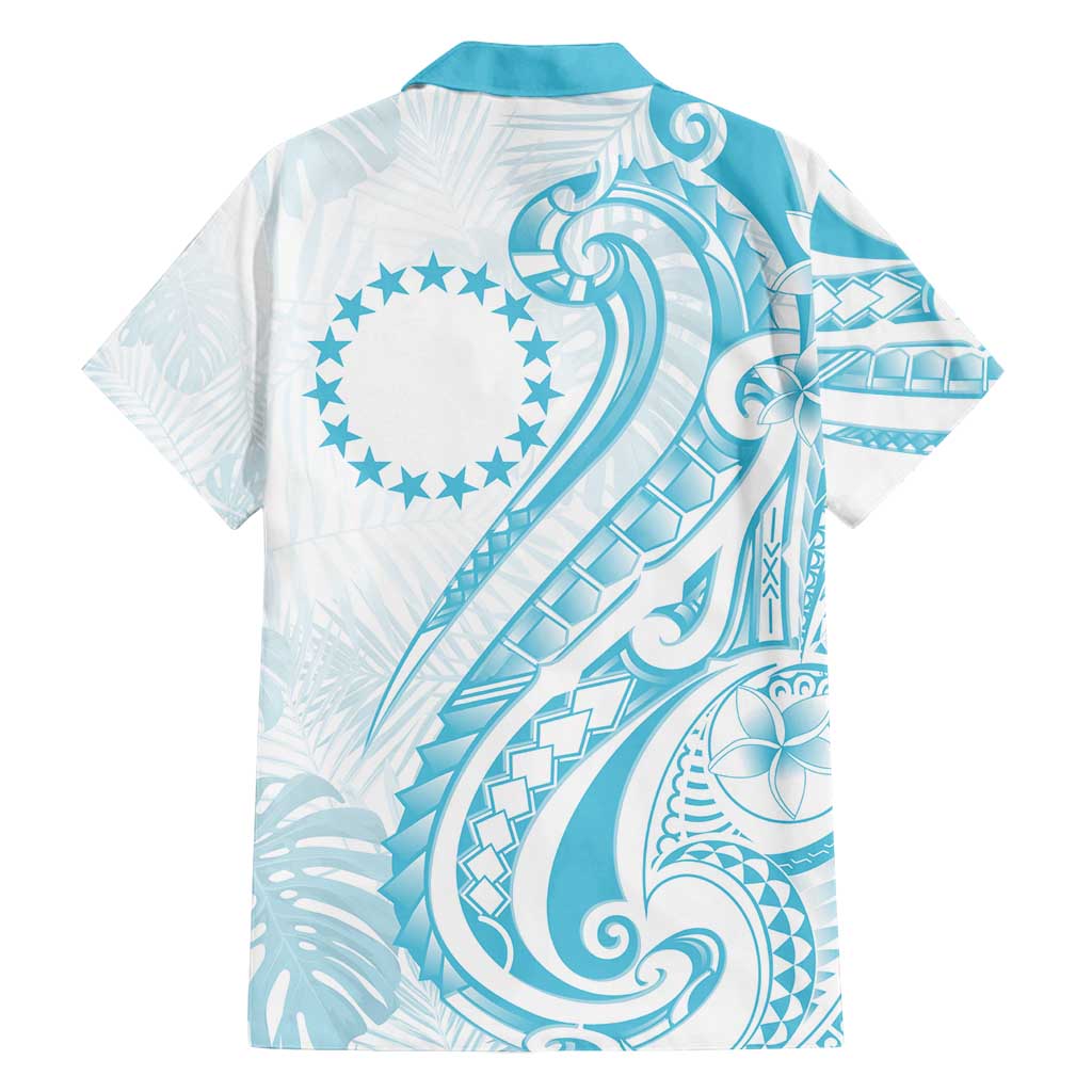 Kia Orana Cook Islands Family Matching Long Sleeve Bodycon Dress and Hawaiian Shirt Moana Plumeria Tropical Waves - Polynesian Pride