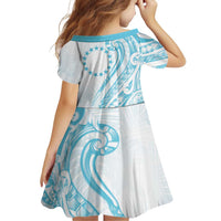 Kia Orana Cook Islands Family Matching Puletasi and Hawaiian Shirt Moana Plumeria Tropical Waves - Polynesian Pride