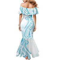 Kia Orana Cook Islands Mermaid Dress Moana Plumeria Tropical Waves - Polynesian Pride