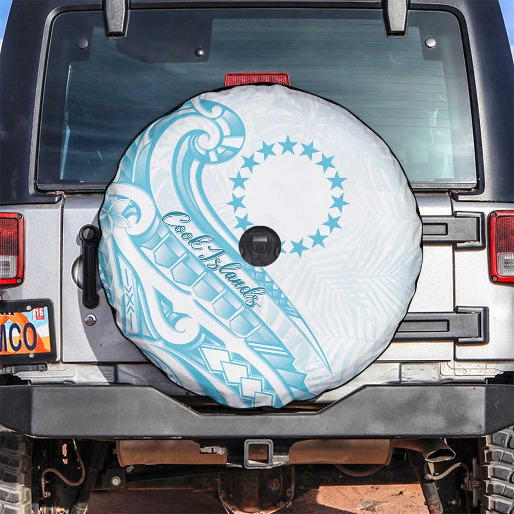Kia Orana Cook Islands Spare Tire Cover Moana Plumeria Tropical Waves - Polynesian Pride