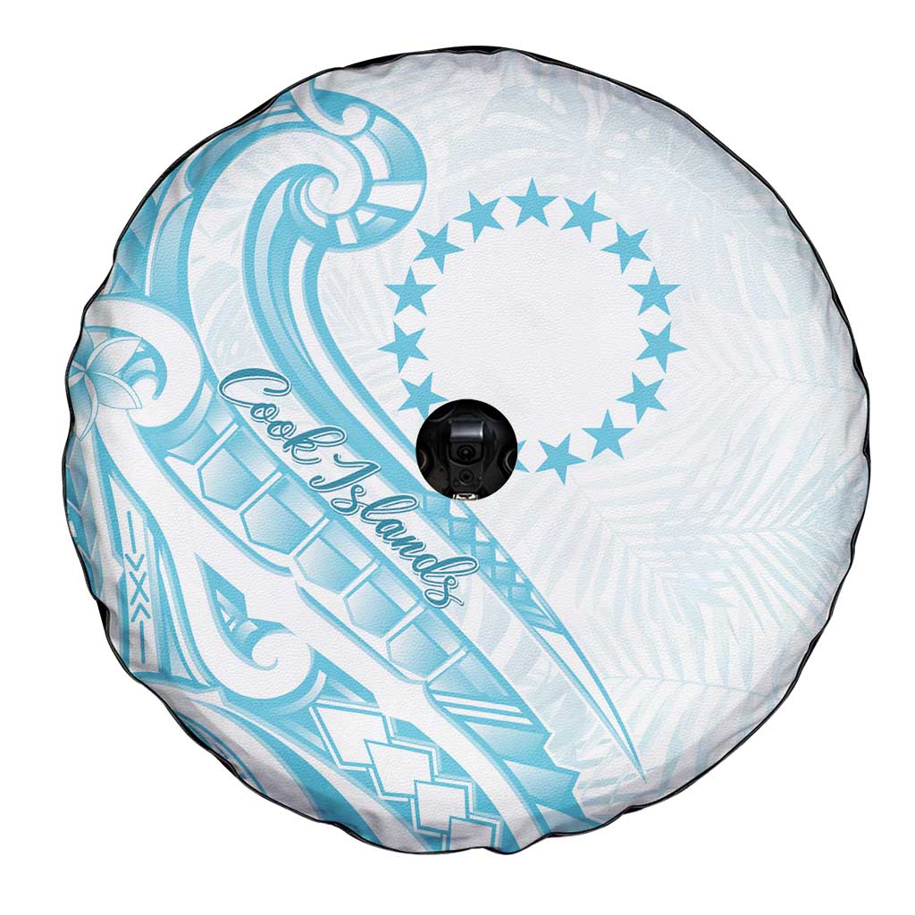 Kia Orana Cook Islands Spare Tire Cover Moana Plumeria Tropical Waves - Polynesian Pride