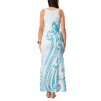 Kia Orana Cook Islands Tank Maxi Dress Moana Plumeria Tropical Waves - Polynesian Pride