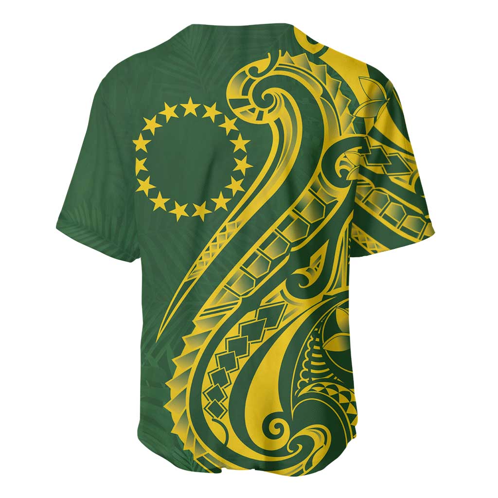 Kia Orana Cook Islands Baseball Jersey Plumeria Tropical Waves - Polynesian Pride