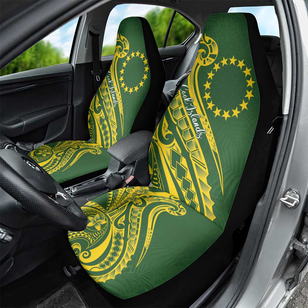 Kia Orana Cook Islands Car Seat Cover Plumeria Tropical Waves - Polynesian Pride