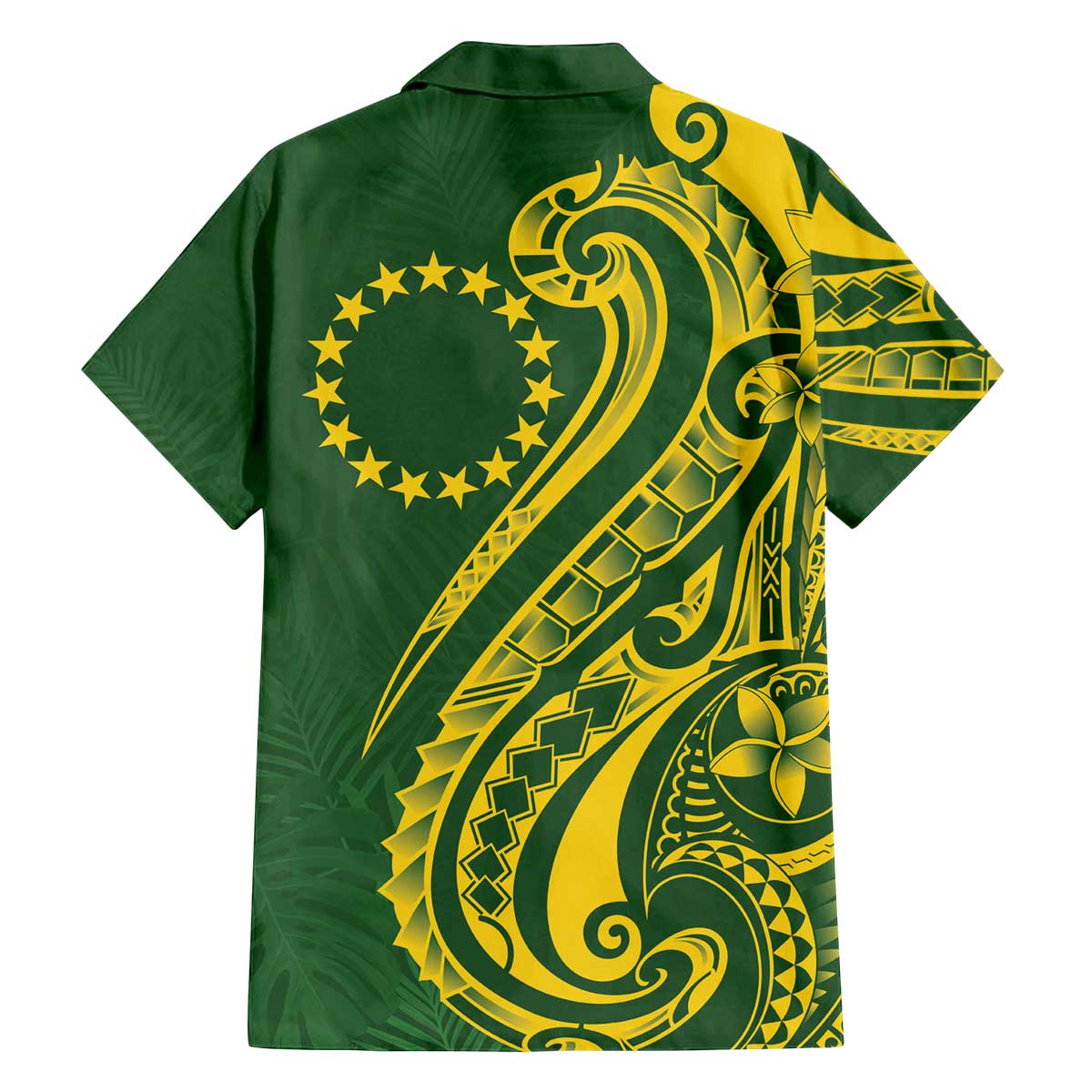 Kia Orana Cook Islands Family Matching Off The Shoulder Long Sleeve Dress and Hawaiian Shirt Plumeria Tropical Waves - Polynesian Pride