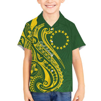 Kia Orana Cook Islands Family Matching Summer Maxi Dress and Hawaiian Shirt Plumeria Tropical Waves - Polynesian Pride