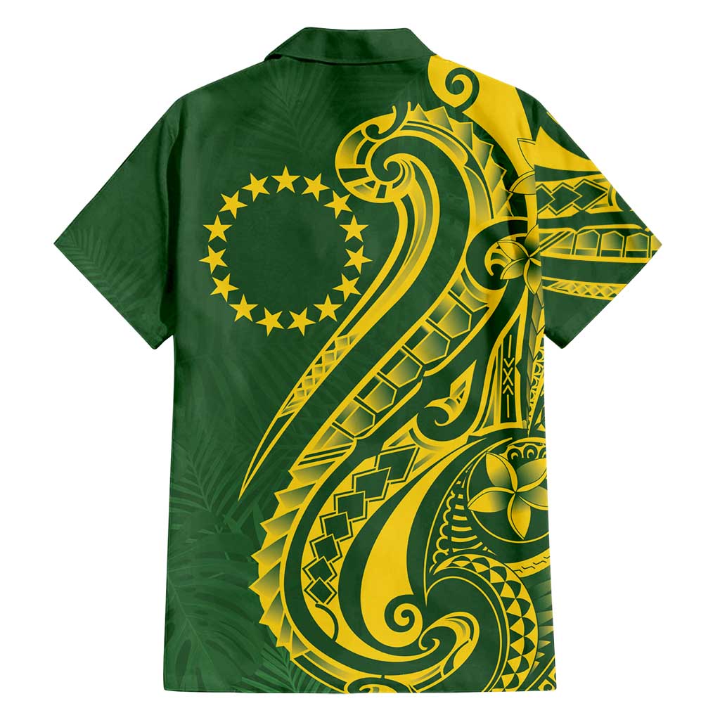 Kia Orana Cook Islands Family Matching Tank Maxi Dress and Hawaiian Shirt Plumeria Tropical Waves - Polynesian Pride