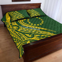 Kia Orana Cook Islands Quilt Bed Set Plumeria Tropical Waves - Polynesian Pride